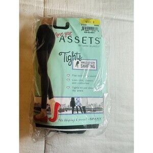 LOVE YOUR ASSETS By‎ Sara Blakely Ankle Length Shaping Tights Black Size 2 NEW